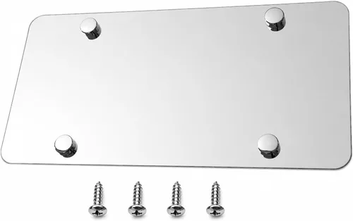 Vista 5 de Refuerzo Trasero de Placa de Matrícula de Acero Inoxidable (12 x 6 Pulgadas, Negro Mate)