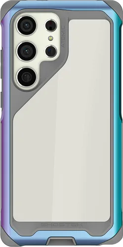 Vista 73 de Ghostek Atomic - Funda delgada para Galaxy Z Flip 4, parte trasera de aramida con parachoques de aluminio rojo, funda protectora de doble capa a