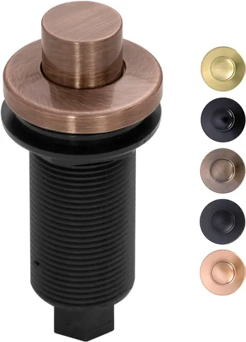 Vista 9 de Akicon Kit de interruptor de aire de eliminación de basura de cobre con botón de encendido/apagado de eliminación de desechos en la parte superior