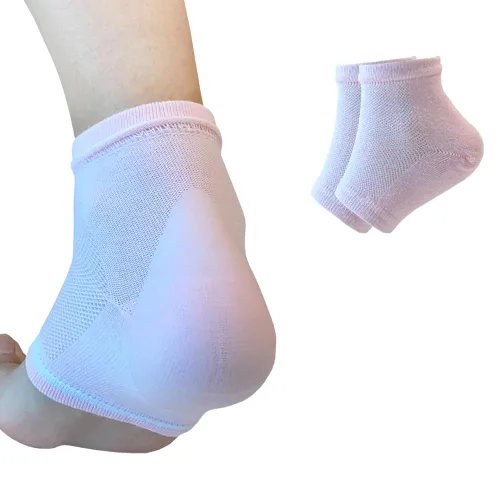 Vista 16 de Calcetines hidratantes de talón de gel para reparar el talón seco y agrietado, suaviza, calma y revitaliza tus pies, para hombres y mujeres