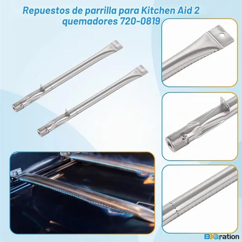 Vista 5 de Kit de repuesto para parrilla de gas de 2 quemadores Kitchen Aid 720-0819