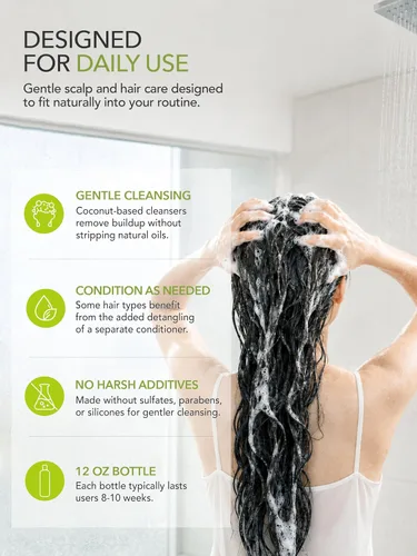 Vista 4 de Hair Science Fórmula 82S Champú para la salud del cuero cabelludo y el cabello Con palma enana americana y biotina Para preocupaciones
