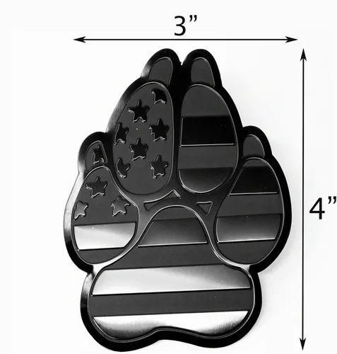 Vista 2 de Emblema de guardabarros de metal para autos, camiones (3 x 4 pulgadas, negro)