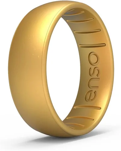 Vista 9 de Enso Rings - Anillo de silicona Classic Elements Fabricado en los Estados Unidos Cómodo, transpirable y seguro