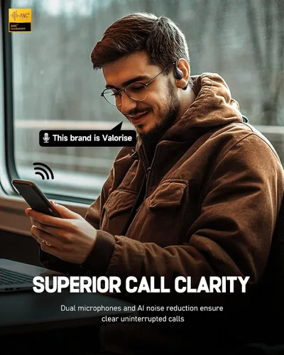 Vista 7 de Valorise Auriculares inalámbricos de conducción ósea de oído abierto T60 Negro