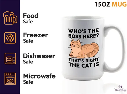 Vista 27 de Taza de café para amantes de los gatos, 11 onzas, color negro, piel de gato Is How I Accessorize, divertido dueño de gatos, gatito, mascota, gato