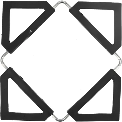 Vista 2 de Silicone Foldable Trivets for Hot Dishes, Expandable Collapsible, Black