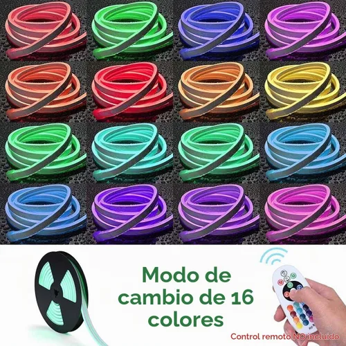 Vista 7 de DELight AC 110-120V impermeable IP65 camión de comida RGB 10 pies extensión de luces de neón con control remoto y aplicación sincronización