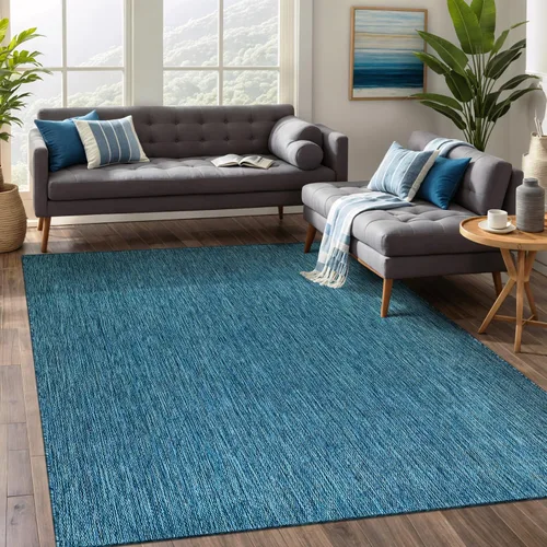 Vista 24 de Beverly Rug Waikiki Boho - Alfombra bohemia para interiores y exteriores, 5 x 7 pies, alfombra lavable para exteriores para patio, terraza, porche