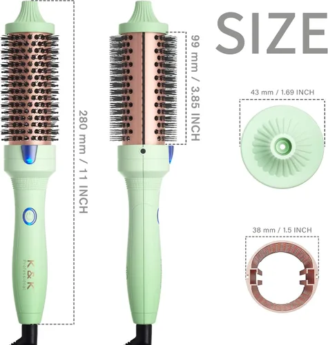 Vista 14 de K&K Cepillo eléctrico para el cabello, fácil de crear un aspecto de soplado