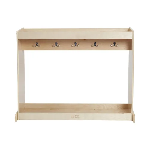 Vista 12 de ECR4Kids Streamline - Isla de vestir, organizador de disfraces, natural