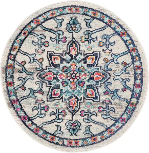 Vista 103 de Safavieh MAD473E - Tapete con diseño de medallón desgastado, bohemio elegante, colección Madison, no suelta pelos, fácil de cuidar, alto tránsito