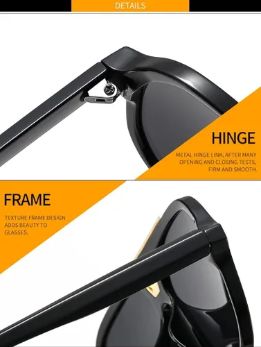 Vista 8 de ZLJSHIHOI Gafas de sol vintage retro de los años 70 para mujeres y hombres marco de aviador cuadrado grande UV400 de moda