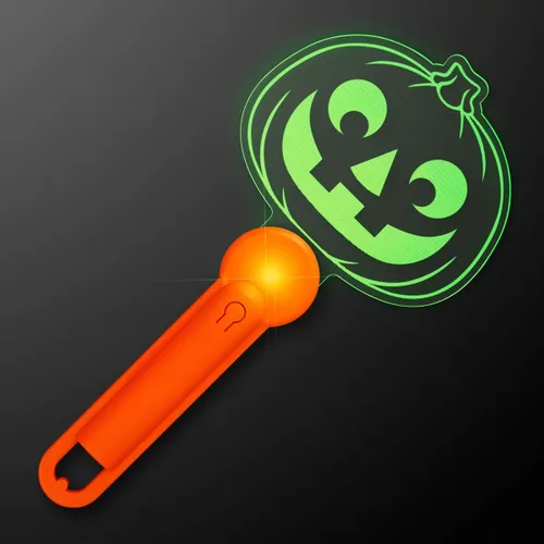 Vista 3 de FlashingBlinkyLights Varita LED de calabaza acrílica iluminada para Halloween