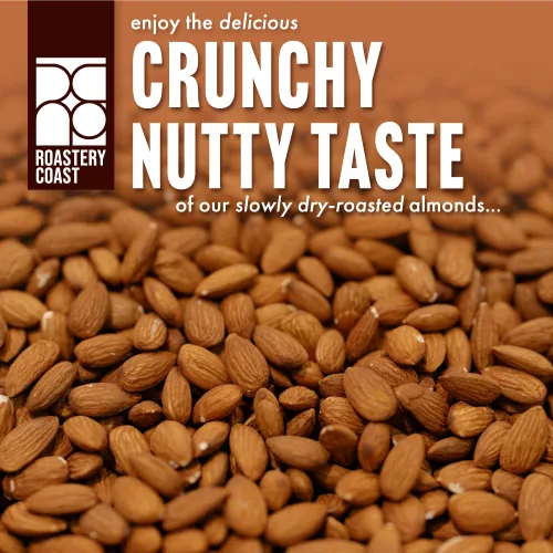 Vista 7 de Roastery Coast - Almendras recién asadas 3 libras de nueces diarias a granel Snack Keto Ligeramente salado Proteína vegetal Corazón