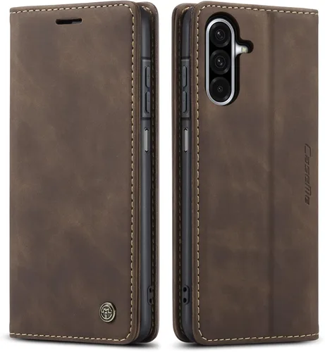 Vista 17 de Funda compatible con Samsung Galaxy A14 con tarjetero y función atril, funda protectora de piel para Galaxy A14 5G de 6.6 pulgadas (negro)