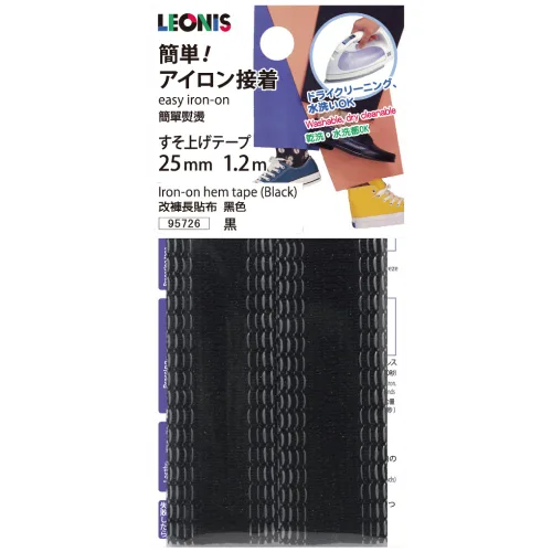 Vista 14 de LEONIS Cinta de dobladillo instantáneo termoadhesiva de 0.984 in x 16.4 ft (1 pulgada x 5.5 yardas), beige [ 78022 ]