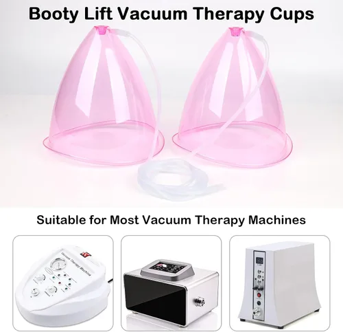 Vista 11 de weiwei Ventosas para glúteos de 7.1 fl oz y 6.1 fl oz, accesorios para máquina de ventosas de terapia de vacío XL, tazas de vacío para glúteos