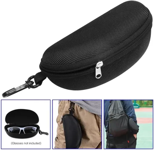 Vista 5 de Estuche para gafas de sol Caja de gafas de sol Bolsa Contenedor con mosquetón Cubierta de gafas Protector EVA Cremallera