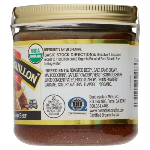 Vista 3 de Better Than Bouillon Base de Carne de Res Asada Orgánica, Hecha con Carne de Res Asada Sazonada, USDA Orgánico, Base Mezclable para Sabor Adicional