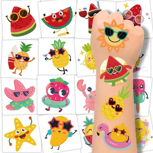 Vista 11 de 240 tatuajes temporales de otoño para niños, Acción de Gracias, impermeables, tatuajes de seguridad, la mejor opción para rellenar bolsas