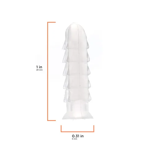 Vista 3 de Anclajes cónicos de plástico acanalado - para hormigón, estuco, ladrillo, paneles de yeso y similares - Kit de 10 anclajes