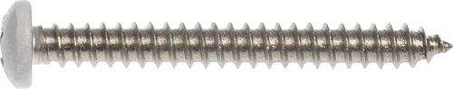Vista 2 de Hillman 44445 - Tornillo de hoja Phillips de acero inoxidable, 8 x 2 pulgadas, color blanco, paquete de 15