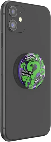 Vista 3 de Agarre para teléfono PopSockets con soporte expansible, agarre adhesivo, Dc Justice League - Riddler