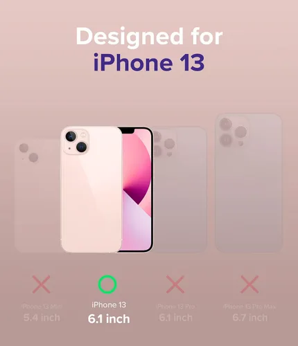 Vista 2 de Ringke Compatible con iPhone 13, Air Soft Transparente TPU a prueba de golpes, flexible, ligera, delgada funda para teléfono - Transparente