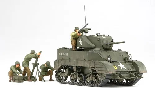 Vista 3 de Tamiya 35313 1/35 US Tanque ligero M5A1 Kit de modelo de plástico