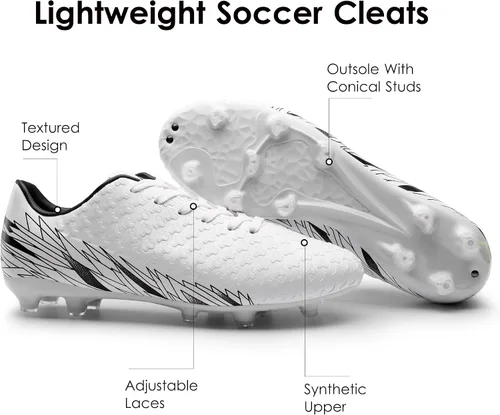 Vista 4 de DREAM PAIRS Zapatos con tacos de fútbol para hombre