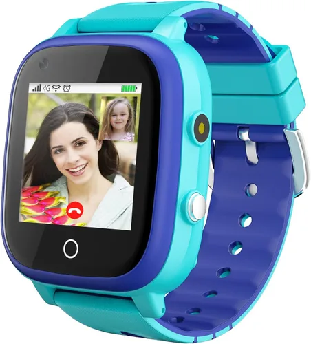 Vista 14 de OKYUK Reloj inteligente con GPS 4G para niñas y niños, IP67, impermeable, deportivo, reloj inteligente para niños, con cámara, WiFi, videollamada