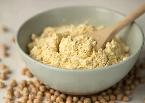 Vista 4 de Food to Live Food to Live Harina de garbanzos orgánica sin gluten, 8 onzas sin OMG, granos de garbanzos secos finamente molidos, vegano, kosher, a