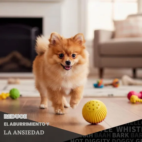 Vista 3 de Pet Qwerks Animal Sounds Babble Ball - Juguete interactivo para masticar para perros, tamaño grande
