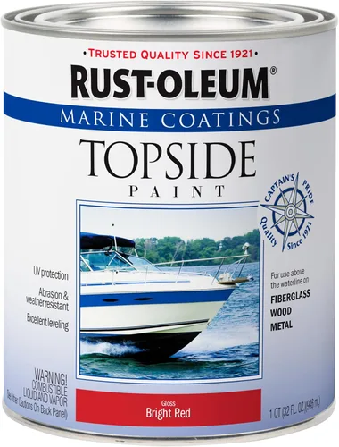 Vista 26 de Rust-Oleum 207005 Pintura para cubierta marina Marine Coatings, cuarto de galón, color gris acorazado