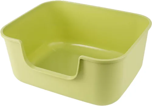 Vista 11 de Caja de arena grande para gatos con lados altos, cajas para gatos de interior, bandeja de arena para gatos para gatitos, caja de arena con entrada
