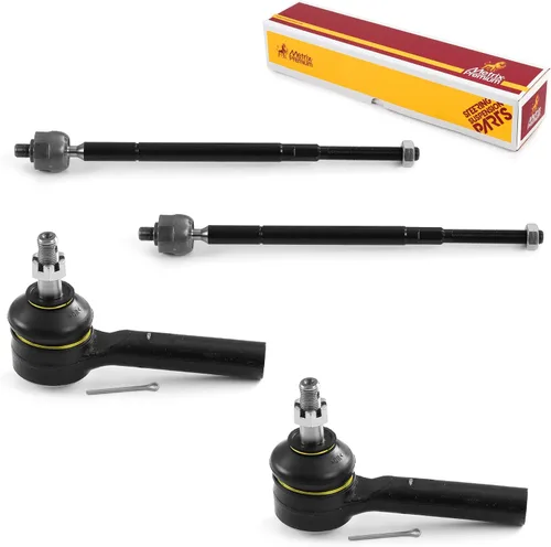 Vista 113 de Metrix Premium Chassis Parts - Kit de 4 piezas de extremos de barra de acoplamiento frontal exterior e interior compatible con Nissan Pathfinder