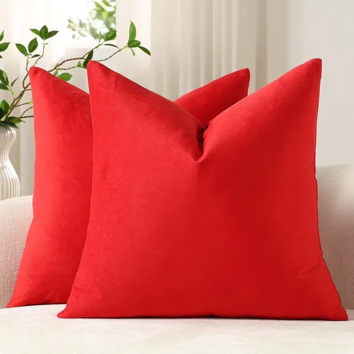 Vista 23 de Funda de almohada para cuerpo de Dezene, súper suave de terciopelo con cierre de cremallera oculto.