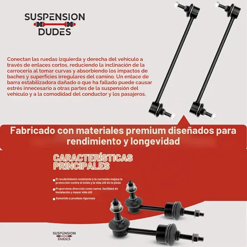 Vista 7 de 4 enlaces de barra estabilizadora delantera/trasera, se adaptan a Ford Explorer 2011-2018 2013-2018 Police Interceptor Utility