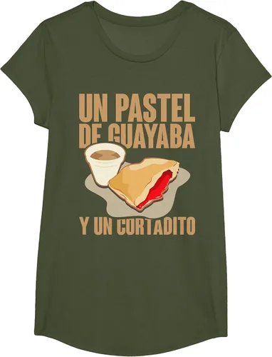 Vista 16 de Funny Cuban Coffee Guayaba Guava Breakfast T Shirt T-Shirt Asphalt Grey