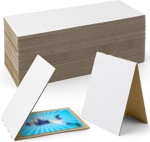 Vista 8 de Golden State Art Paquete de 100 protectores de tarjetas coleccionables de Blanco