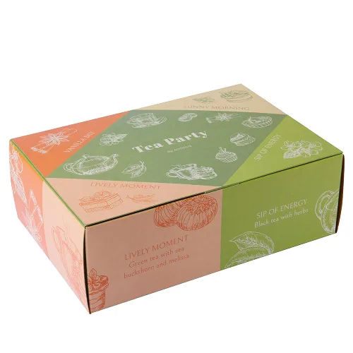Vista 10 de ACORUS Juego de té de sabor otoñal, paquete variado de té de hierbas naturales, caja de té surtida, juego de regalo de té de 6 tés diferentes