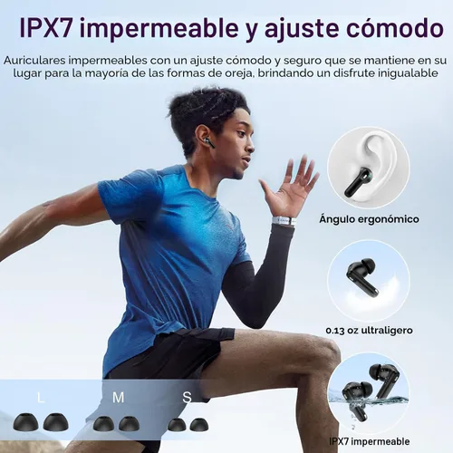 Vista 8 de Auriculares inalámbricos con cancelación activa de ruido 48H con pantalla