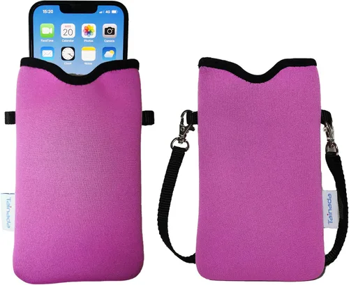 Vista 11 de Tainada Funda Estuche Bolsa de Neopreno para Teléfono para Hombres y Mujeres con Correa Cruzada/Cordón para el Cuello para iPhone 17/16/15 Pro Max