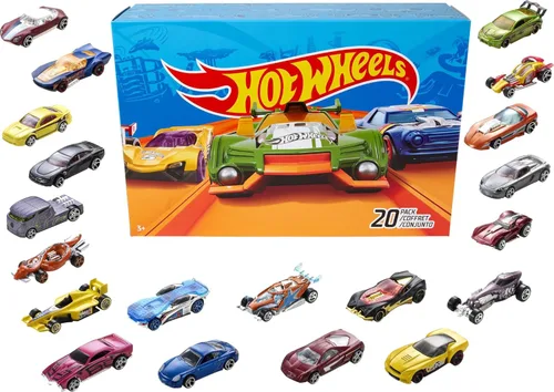 Vista 10 de Hot Wheels Juego de 10 camiones y autos de juguete a escala 1:64 para niños y coleccionistas, los estilos pueden variar [Exclusivo de Amazon]
