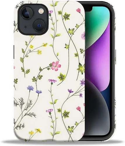 Vista 36 de ZHEGAILIAN Funda para iPhone 11, carcasa dura a prueba de golpes + silicona suave 2 en 1 híbrida, parachoques a prueba de caídas - Vidrio manchado