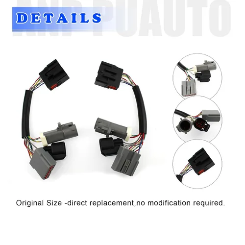 Vista 4 de 2 adaptadores de espejos de remolque para Ford F250 F350 F450 F550 Super Duty Truck 1999-2007 Conversión Espejos Arnés Conector de cableado