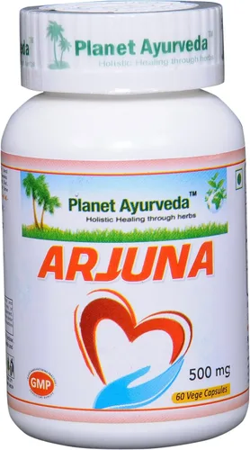 Vista 2 de Planet Ayurveda Arjuna, 500mg Cápsulas Vegetales - 2 Botellas
