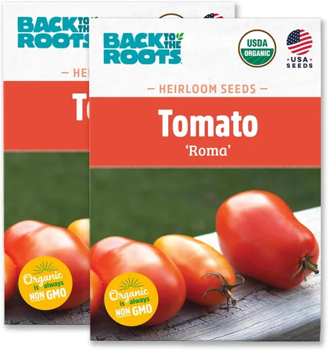 Vista 12 de Back to The Roots Paquete de semillas 100% orgánicas - Tomate 'Big Rainbow' 100mg Paquete de Semillas de 2ct - Tomate 'San Marzano