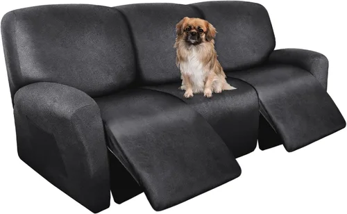 Vista 15 de ANARACHON Fundas para Sillas Reclinables Tipo Cuero, 4 Piezas Funda para Sillón Reclinable Lazy Boy, Protector de Muebles - Funda Suave Lavable